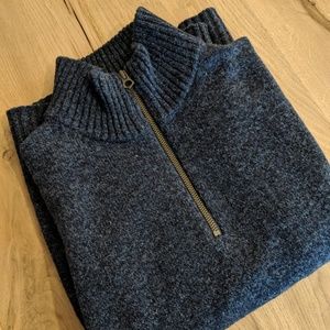 J. Crew Lambswool Half-Zip Sweater